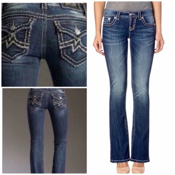 Miss me Irene stitched bootcut jeans - Picture 1 of 11